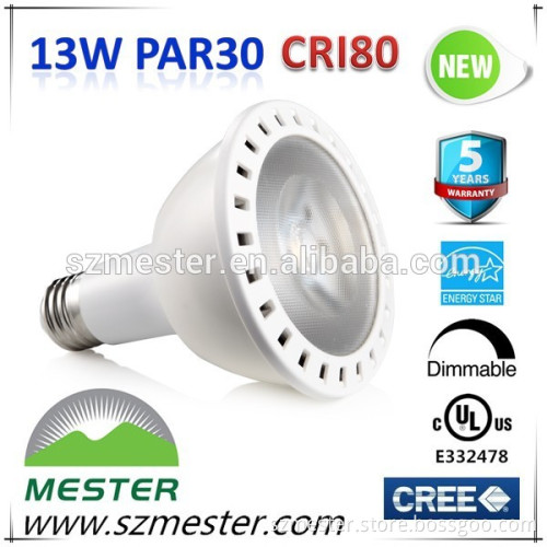 UL/cUL Energy Star 13w medium base COB PAR30 E26 LED Lamp